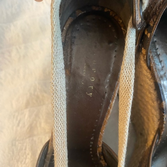 Theory Snake Skin Lace-up Espadrille Wedge EU 37 - Picture 6 of 11